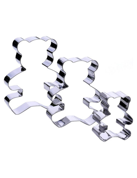 Juego de Cortadores de Galletas Oso Sweet Cookie Crumbs 3 Pzas