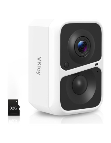 Cámara de Seguridad Inalámbrica VKfoy 2K con Visión Nocturna