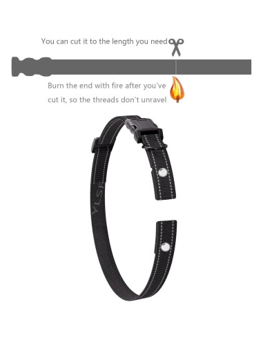 Correa de Reemplazo Nylon 2mm YLSF para Collar Entrenamiento Perro