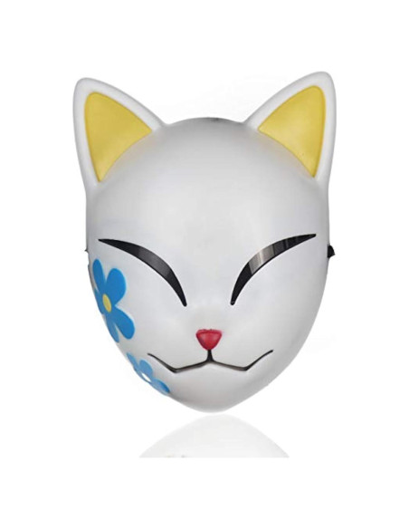 Máscara de Cosplay Halloween Damdos Makomo Tanjirou 18x24 cm