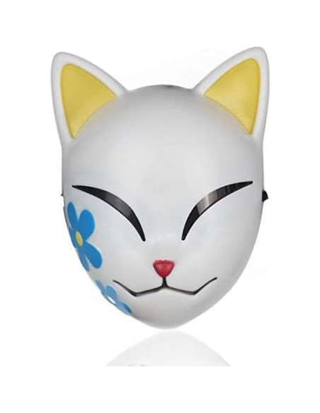 Máscara de Cosplay Halloween Damdos Makomo Tanjirou 18x24 cm