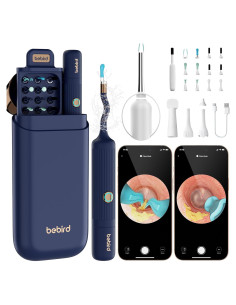 BEBIRD Earsight Plus Kit Limpiador de Cerumen HD WiFi Azul