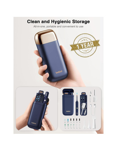 BEBIRD Earsight Plus Kit Limpiador de Cerumen HD WiFi Azul