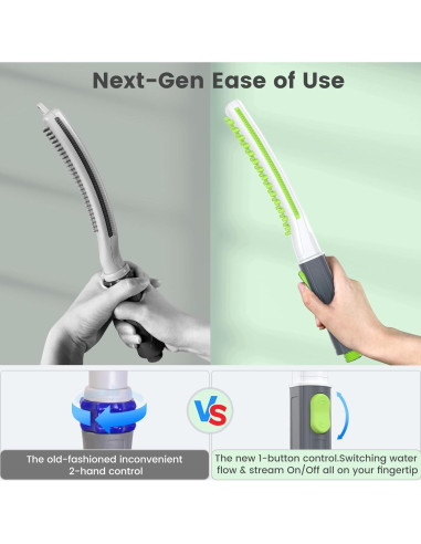 Accesorio de Ducha para Perros Petlipo, Control de Agua 3 Modos