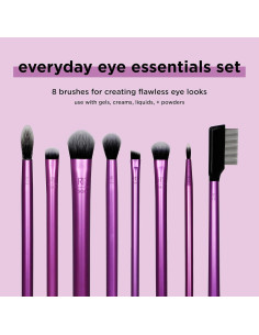 Set de Brochas de Maquillaje Esenciales para Ojos Real Techniques 8 Piezas 2
