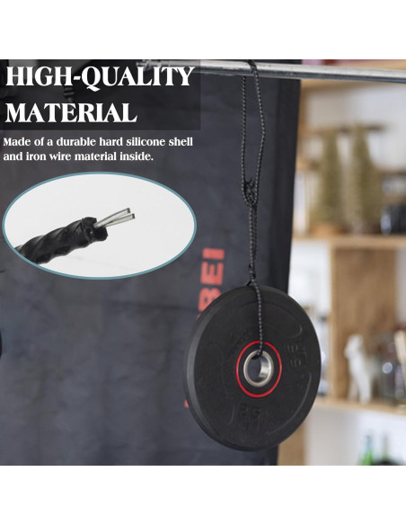 8 Sujetadores de Cable de Silicona HTHOOOOOME 10.16 cm Negro