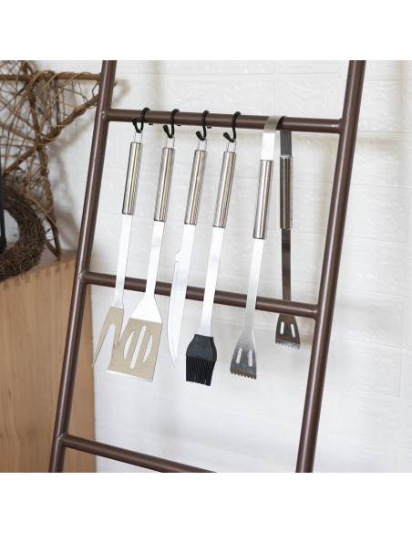 8 Sujetadores de Cable de Silicona HTHOOOOOME 10.16 cm Negro