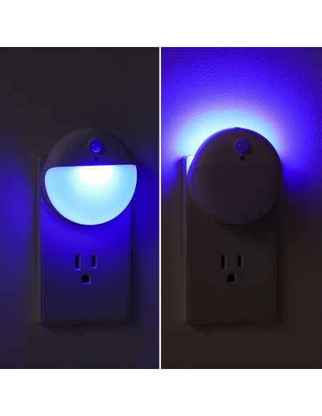 Luz Nocturna Enchufable YUNLEX LED Azul 3 Modos Sensor Movimiento Luz Nocturna Enchufable YUNLEX LED Azul 3 Modos Sensor Movimiento