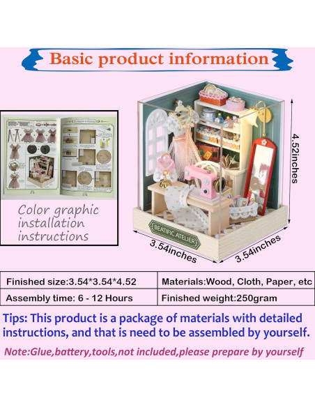 Kit Casa de Muñecas Miniatura DIY KOOMEKI Atelier Beatific