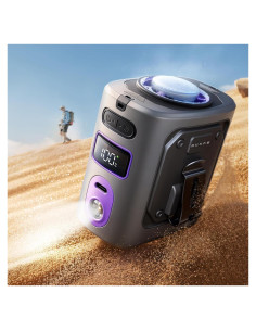 Ventilador Clip Portátil MUXNW 14000RPM 100 Velocidades Gris