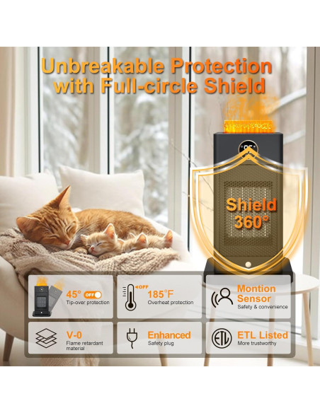 Calefactor Eléctrico Beautyfan GD9215AD04 con Humidificador y Efecto Llama 3D Calefactor Eléctrico Beautyfan GD9215AD04 con Humidificador y Efecto Llama 3D