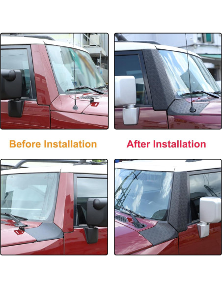 Cubierta A-Pilar Toyota FJ Cruiser 2007-2021 Aunginsy ABS