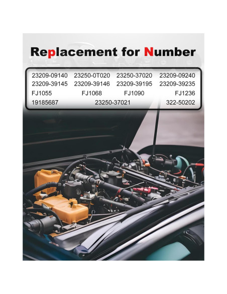 Inyector de combustible Amblee para Toyota Corolla 2009-2018