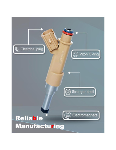 Inyector de combustible Amblee para Toyota Corolla 2009-2018