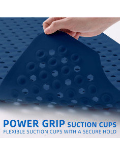 Alfombra de Baño Antideslizante ZHICHENG 99x41cm Azul 2