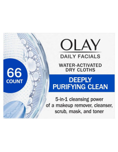 Toallitas Limpiadoras Olay 5 en 1, 66 Unidades, Exfoliantes