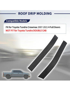 Moldura de Goteo de Techo Toyota Tundra Crewmax 2007-2021 2