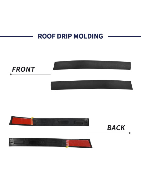 Moldura de Goteo de Techo Toyota Tundra Crewmax 2007-2021