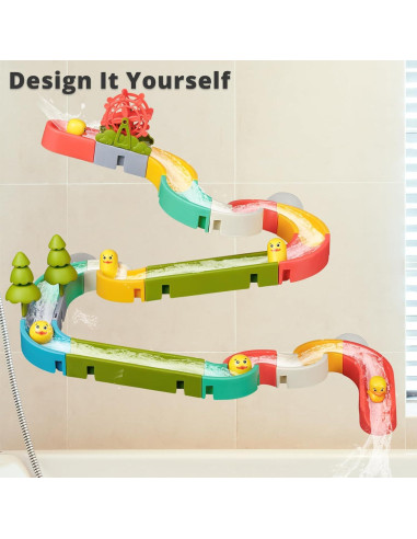 Juguetes de Baño Deslizantes Patos Amarillos 38 PCS SOCBTNSO