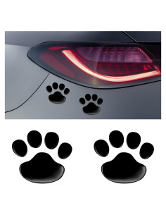 2 PCS Pegatinas Huella de Perro Suvnie Impermeables 6x7 cm