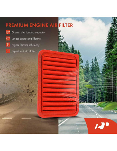 Filtro de aire A-Premium para Toyota, Scion y Pontiac 2009-2019