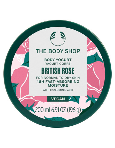 Yogur Corporal The Body Shop British Rose 196 ml Hidratante Vegano