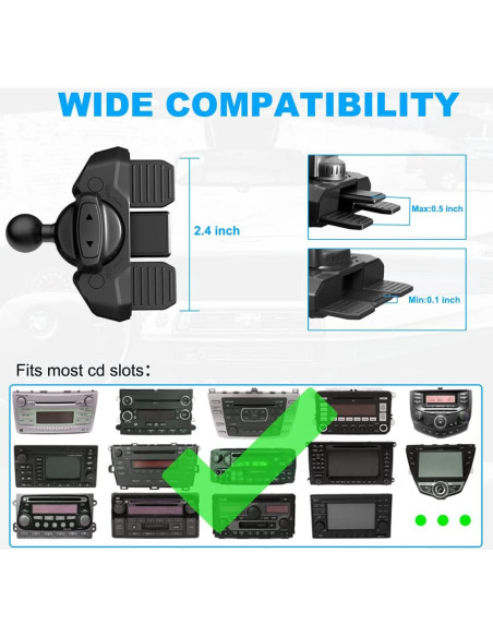 Soporte para teléfono en ranura de CD JIAYUE negro compatible con Pop Socket Soporte para teléfono en ranura de CD JIAYUE negro compatible con Pop Socket