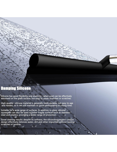 Limpiaparabrisas de Ducha Telescópico LORESJOY 120 cm Negro