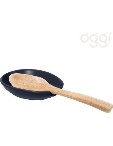 Soporte de Cuchara OGGI Spooner Cerámica Azul 13.3x8.9cm