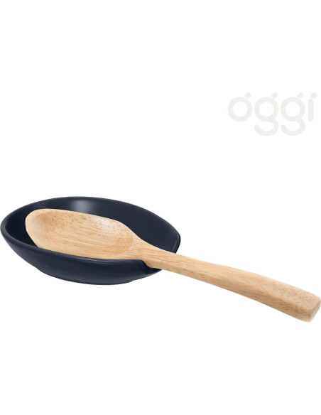 Soporte de Cuchara OGGI Spooner Cerámica Azul 13.3x8.9cm