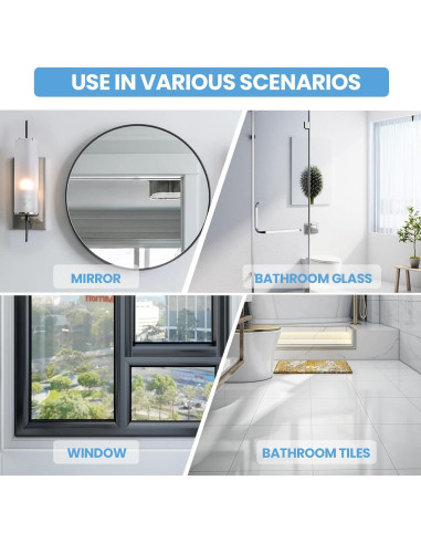 Limpiaparabrisas de Ducha Telescópico LORESJOY 120 cm Negro