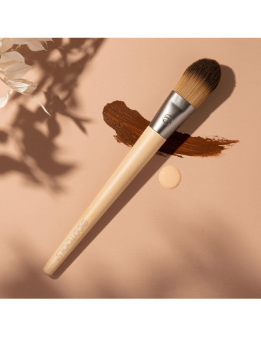 Brocha de Fundación EcoTools Clásica - Cerdas Sintéticas 1 Unidad