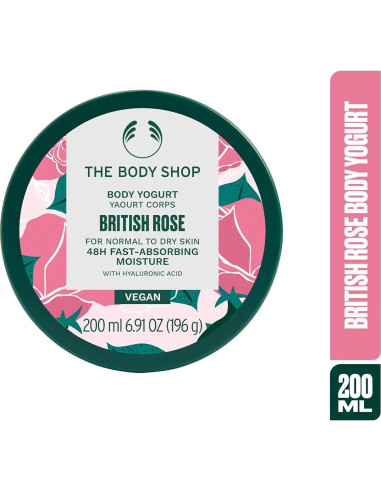 Yogur Corporal The Body Shop British Rose 196 ml Hidratante Vegano