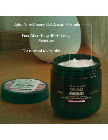 Yogur Corporal The Body Shop British Rose 196 ml Hidratante Vegano