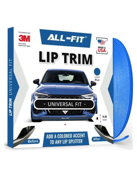 Moldura Adhesiva Universal All-Fit Automotive 3.05m Azul