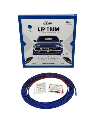Moldura Adhesiva Universal All-Fit Automotive 3.05m Azul
