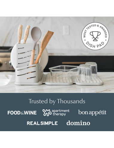 Estante Plegable para Secar Platos Dorai Home con Almohadilla