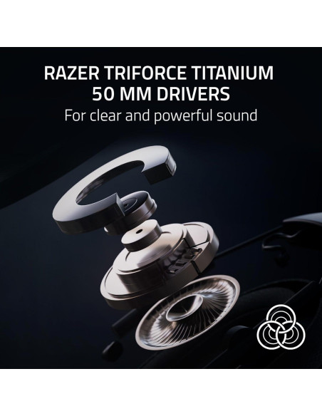 Auricular Gaming Inalámbrico Razer BlackShark V2 Pro - 50mm - Negro