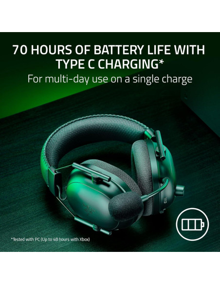Auricular Gaming Inalámbrico Razer BlackShark V2 Pro - 50mm - Negro