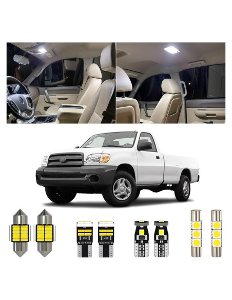 Kit de luces interiores LED Xpismii 6000K para Toyota Tundra 2000-2006