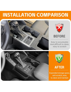 Organizador de Consola Central HUYINPJ para Toyota Land Cruiser 2024-2025 2