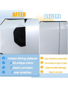 Sticker de recubrimiento de ventilación LLKUANG para Toyota Land Cruiser Prado 2024-2025 2