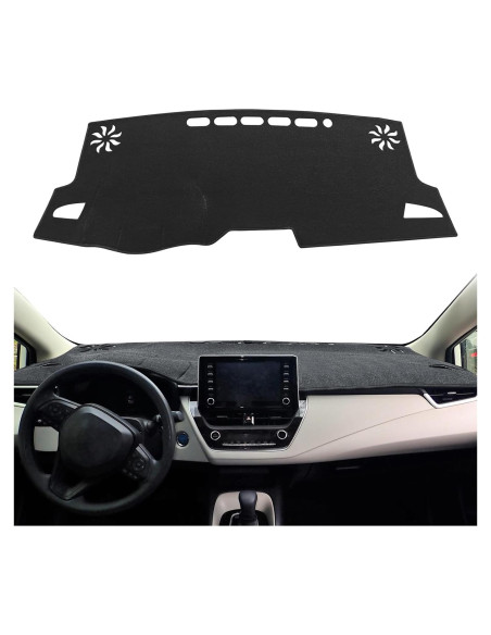 Cubierta del Tablero HEDAQI para Toyota Corolla 2019-2025 Negra