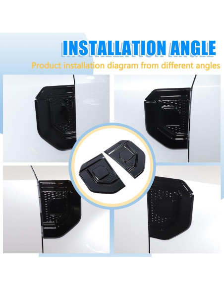 Sticker de recubrimiento de ventilación LLKUANG para Toyota Land Cruiser Prado 2024-2025