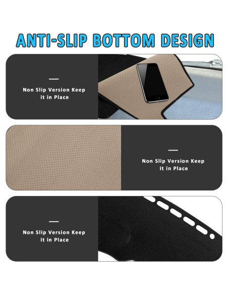 Cubierta del Tablero HEDAQI para Toyota Corolla 2019-2025 Negra