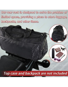 Portaequipajes Xitomer para Motocicleta TW200 1987-2024 Negro 2