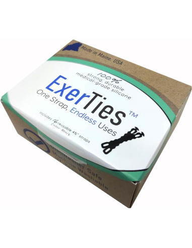 Bridas de Silicona Reutilizables ExerTies - 16 Piezas 12.1 cm
