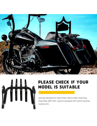 Soporte de Equipaje Desmontable JMTBNO para Harley Touring 2009-2024