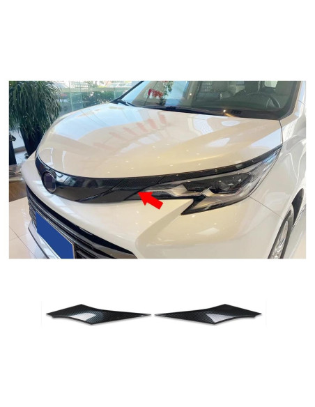 Cubierta de Moldura de Faro delantera RQING para Toyota Sienna 2021-2025