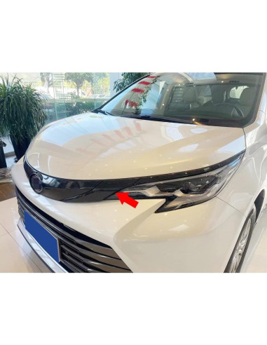 Cubierta de Moldura de Faro delantera RQING para Toyota Sienna 2021-2025